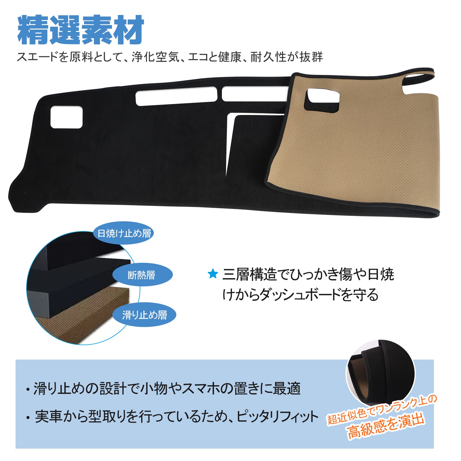 Amazon | YESHMA ダッシュボードマット NV350 適用 キャラバン E26系